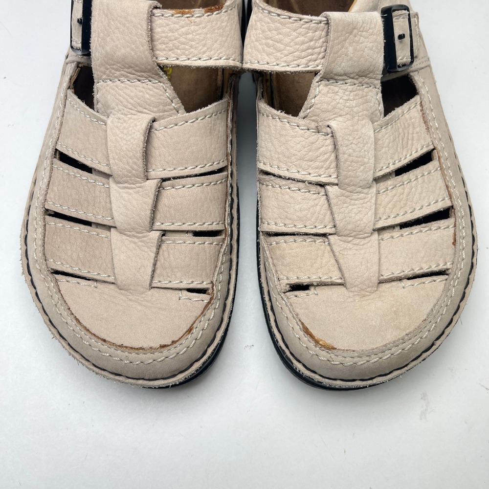 Birkenstock Leather Fisherman Sandals Closed Toe Comfort Walking EU 37 - Picture 10 of 15